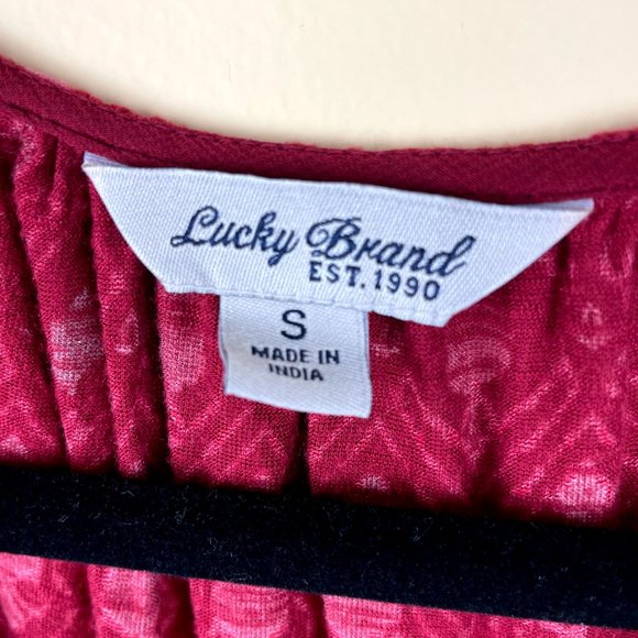 Lucky Brand Boho Southwestern Button Down Blouse - Picture 6 of 10